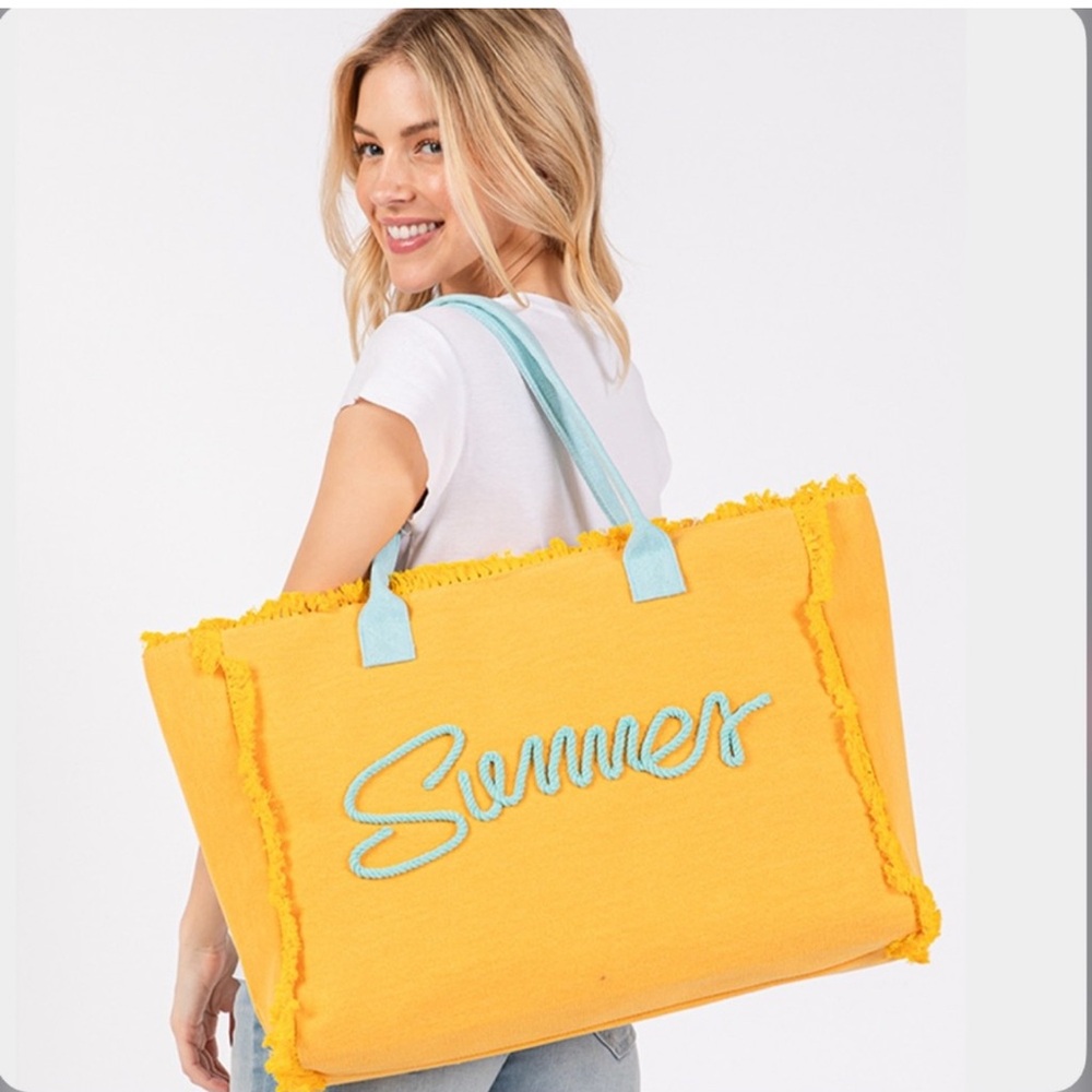 Yellow Summer Tote Bag